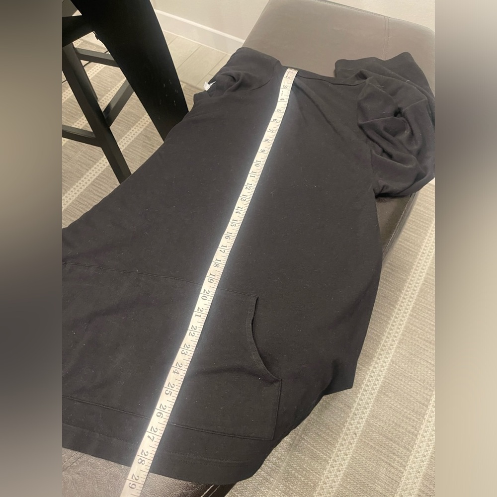 Bryn Walker Hoodie XL Black Bamboo Organic Cotton Blend Oversized Lagenlook Soft - Picture 7 of 7